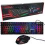 Imagem de Kit Teclado Com Mouse Gamer Com Fio Iluminação De Fundo RGB Na300