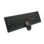 Imagem de Kit Teclado Com Mouse Sem Fio K-W70BK Preto C3Tech