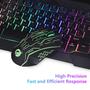 Imagem de Kit Teclado e Mouse BAKTH com LED Rainbow - Conexão USB