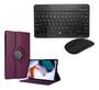 Imagem de Kit Teclado E Mouse Bluetooth+ Capa Giratória 360º Compativel Para Tablet  M9