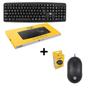 Imagem de Kit teclado e mouse com fio preto bright