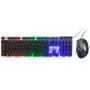 Imagem de Kit Teclado e Mouse Gamer Com Fio LED Anti Ghosting ABNT2