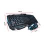 Imagem de Kit Teclado E Mouse Gamer Com Fio USB Led Colorido  Óptico 1600DPI Preto V100