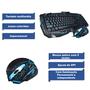 Imagem de Kit Teclado E Mouse Gamer Com Fio USB Led Colorido  Óptico 1600DPI Preto V100