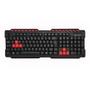 Imagem de Kit teclado e Mouse Gamer GK-20BK Multimidia Com fio USB Preto e vermelho C3Tech