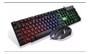 Imagem de Kit Teclado E Mouse Gamer Rgb Led Usb Com Fio Cmk-188 Jogos