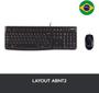 Imagem de Kit Teclado e Mouse Logitech MK120 USB Preto, 920-004429