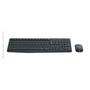 Imagem de Kit Teclado e Mouse Logitech MK235, Sem Fio, USB, ABNT2, Resistente à Água, Cinza - 920-007903