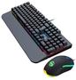 Imagem de Kit Teclado E Mouse Mecânico Gamer Abnt2 Iluminação Led Rgb Switch Blue Usb 3200 Dpi