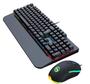 Imagem de Kit Teclado E Mouse Mecânico Gamer Abnt2 Iluminação Led Rgb Switch Blue Usb 3200 Dpi