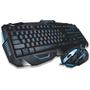 Imagem de Kit Teclado E Mouse Multilaser Gamer Com Fio Detalher Azuis - Tc195