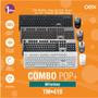 Imagem de Kit Teclado e Mouse Oex Tm410 Pop Sem Fio 1600 Dpi Preto