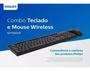 Imagem de Kit Teclado e Mouse Philips C501 Wireless ABNT2 1000DPI Preto SPT6501B Preto