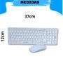 Imagem de Kit Teclado e Mouse Sem Fio Bluetooth à Prova D'Água KB520 - FG