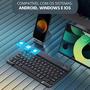 Imagem de kit teclado e mouse sem fio bluetooth connect 5.2 compatível pc IOS e android Original com garantia