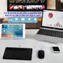 Imagem de Kit Teclado e Mouse Sem fio Bluetooth Multi-device Preto K06