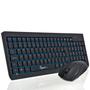 Imagem de Kit Teclado E Mouse Sem Fio Bluetooth Wireless 2.4 Ghz Abnt2