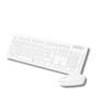 Imagem de Kit teclado e mouse sem fio branco computador notebook brazilpc bpc-5269/3w289