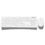 Imagem de Kit teclado e mouse sem fio branco computador notebook brazilpc bpc-5269/3w289