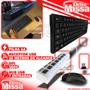 Imagem de Kit Teclado E Mouse Sem Fio Ergonômico Com Hub Extensor Usb 7 Portas Computador Notebook