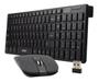 Imagem de Kit Teclado E Mouse Sem Fio Exbom Bk-S1000 Usb