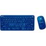 Imagem de Kit Teclado e Mouse Sem Fio Letron Azul Harry Potter
