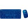 Imagem de Kit Teclado e Mouse sem Fio Letron HARRY Potter Azul