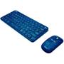 Imagem de Kit Teclado e Mouse Sem Fio Letron Harry Potter Azul