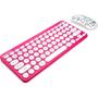 Imagem de Kit Teclado e Mouse Sem Fio Letron Hello Kitty Rosa