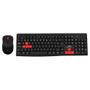 Imagem de Kit Teclado e Mouse Sem Fio Maketech CW-0257, 2.4GHz, ABNT2, 1600DPI, Preto - 552811