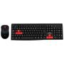 Imagem de Kit Teclado e Mouse Sem Fio Maketech CW-0257, 2.4GHz, ABNT2, 1600DPI, Preto - 552811