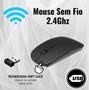 Imagem de Kit Teclado E Mouse Sem Fio Silencioso Usb Slim 2.4ghz