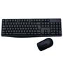 Imagem de Kit Teclado e Mouse Sem Fio Slim Usb 1600dpi +Pilha TC269