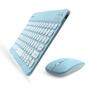 Imagem de Kit Teclado E Mouse Sem Fio Ultrafino Recarregável Bluetooth Compacto Compatível Celular Tablet Pc Notebook