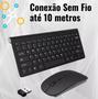 Imagem de Kit Teclado E Mouse Sem Fio Usb 2.4ghz Wireless