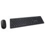 Imagem de Kit teclado e mouse sem fio wireless 2.4ghz qwerty abnt2 preto c3tech k-w20