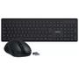 Imagem de Kit Teclado e Mouse Sem Fio Wireless Intelbras Preto Pc Notebook