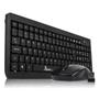 Imagem de Kit teclado e mouse sem fio wireless preto 