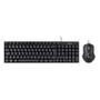 Imagem de Kit Teclado E Mouse Usb 1200Dpi Cabo 1.8M Preto Corp Cc200