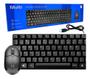 Imagem de Kit Teclado E Mouse Usb Com Fio Basico Preto Multilaser Slim