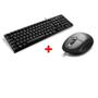 Imagem de Kit Teclado E Mouse Usb Com Fio Basico Preto Multilaser Slim