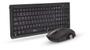 Imagem de Kit Teclado E Mouse Wireless Bluetooth Sem Fio 2.4ghz Usb Pc