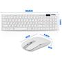 Imagem de Kit Teclado E Mouse Wireless Sem Fio Ultra Slim K-06 Com Capa Silicone