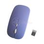 Imagem de Kit Teclado e Mouse Wireless Slim A6732 Roxo Recarregável para Escritório e Trabalho