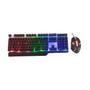 Imagem de Kit Teclado Gamer e Mouse Gamer Semi Mecânico c/ Led RGB BS-503