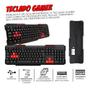 Imagem de Kit Teclado Gamer multimídia Vermelho + Mouse Gamer Led 7 Cores