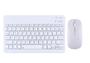 Imagem de Kit Teclado Mini + Mouse Pad Portátil Bluetooth Wireless Compacto Compativel Celular Tablet Notebook PC Recarregável Usb