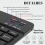 Imagem de Kit Teclado+Mouse Bluetooth p/ Tablet Samsung S9 FE - Preto