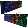 Imagem de Kit Teclado Mouse Gamer Computador Pc Usb Abnt2 Iluminado Led Rgb Exbom Bk-g550 Preto