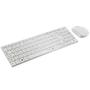 Imagem de Kit Teclado  + Mouse Óptico Branco Sem Fio